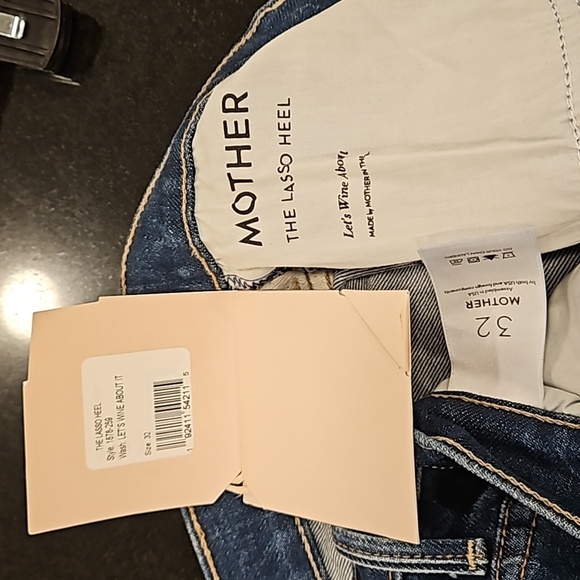 💕MOTHER SUPERIOR💕 The Lasso Heel Jeans ~ Let's Wine About It 32 NWT - Picture 16 of 16